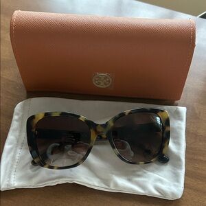 Tory Burch Leopard Print Sunglasses